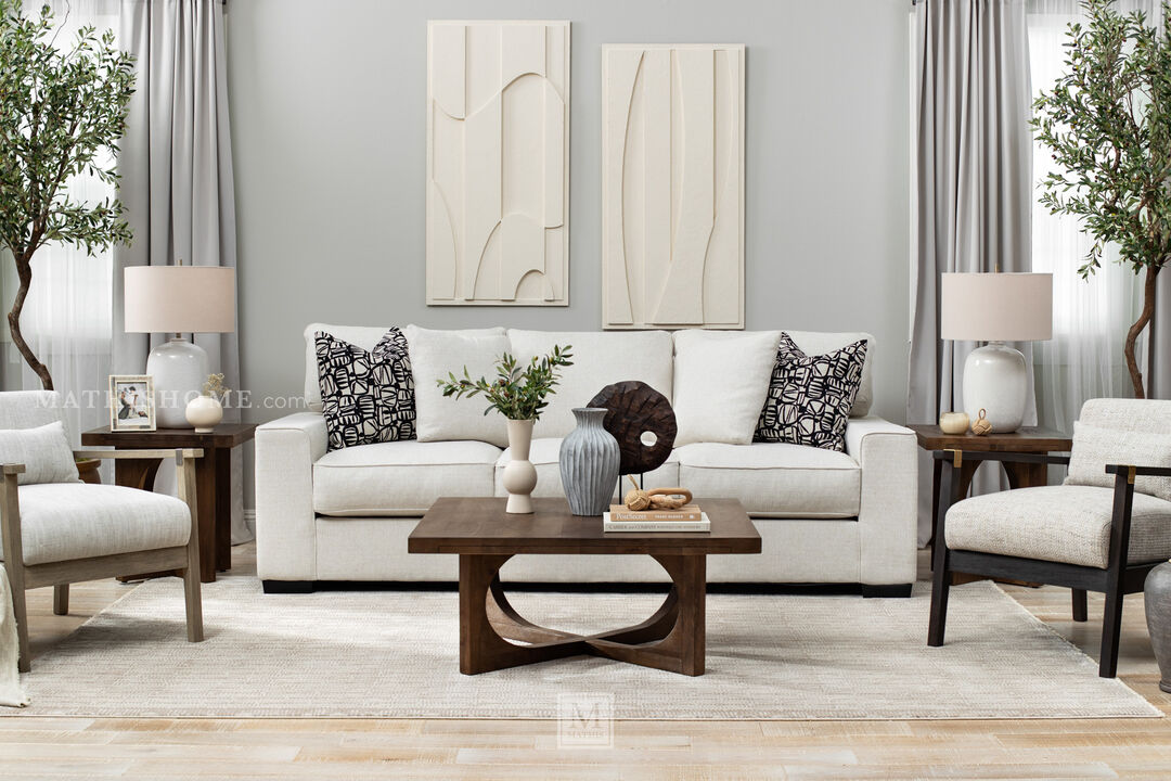 Troy Sofa in Ivory - Michael Nicholas Designs